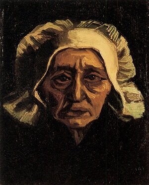 Винсент Виллем Ван Гог Антверпен Нюэнен, Портрет пожилой крестьянки в белом чепце